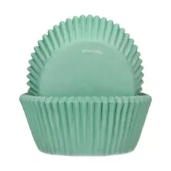 Moules à cupcakes vert menthe - 48 pièces