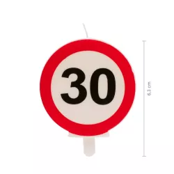 Candela cartello di divieto 30 anni
