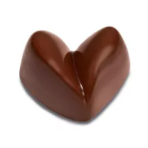 Modern heart praline mold, 21 pralines