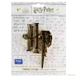 Harry Potter HP logo cookie cutter, stainless steel, gold-colored