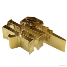Harry Potter HP logo cookie cutter, stainless steel, gold-colored