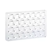 Praline mold Tresor, 28 pralines