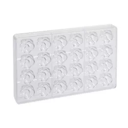 Blossom praline mold, 24 pralines
