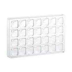 Pavilion praline mold, 28 pralines