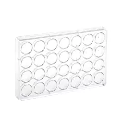 Praline mold circle, 28 pralines