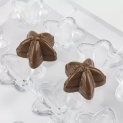Praline chocolate mold starfish, 20 pieces
