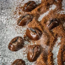 Moule à pralines grains de café naturel, 24 pièces