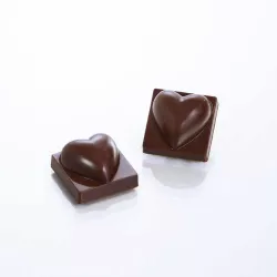Stampo per praline Cuori nel Quadrato, 24 praline