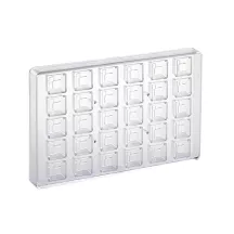 Chocolate mold Carré Geometrie, 30 chocolates