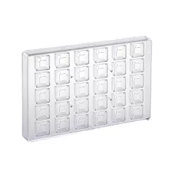 Chocolate mold Carré Geometrie, 30 chocolates