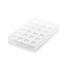 Halfpipe chocolate mold, 24 chocolates