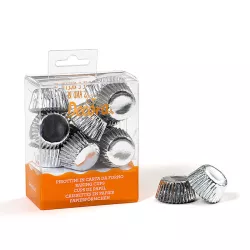 Silver chocolate capsules, 180 pieces