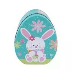 Coniglietto in latta per uova di Pasqua, 113 x 90 x 45 mm