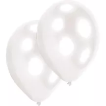 Weisse Latexballons, 10 Stück