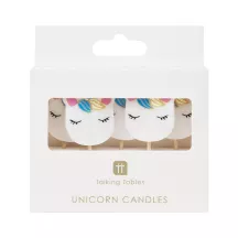 Unicorn candles, 5 pieces