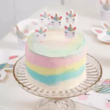 Unicorn candles, 5 pieces