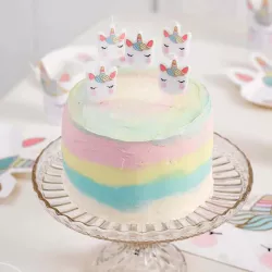 Bougies licorne, 5 pièces