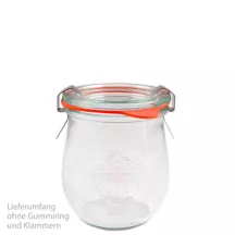 WECK Tulpengläser 220 ml, 12er-Set inkl. Glasdeckel