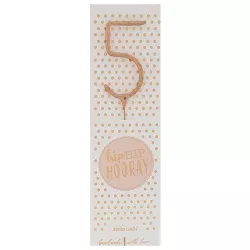 Wunderkerzen - Zahl: 5 Rosegold