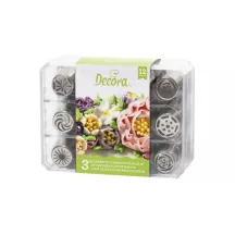 Tulip field piping nozzle set, 12 pieces