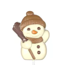 Moule à chocolat pour sucettes bonhomme de neige