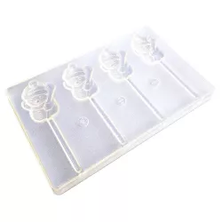 Chocolate mold for snowman lollies