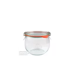 WECK tulip jars 580 ml, set of 6 incl. glass lids