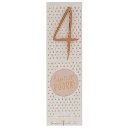 Sparklers - Number: 4 Rose gold