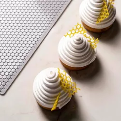 Silicone mold for Hüppen honeycomb pattern