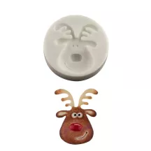 Silikonpräger für Rentierkopf-Figuren