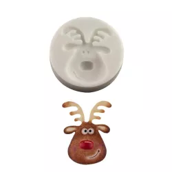 Silicone embosser for reindeer head figures