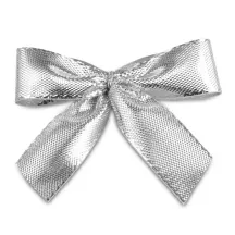Mesh with clip, silver