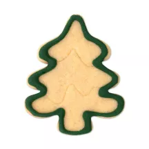 Tagliabiscotti Albero di Natale innevato, 6 cm