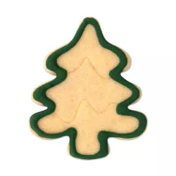 Snow-covered Christmas tree cookie cutter, 6 cm