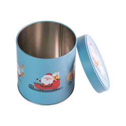 Scatola per biscotti Santa & Eisbär Ø 117 x 120 mm