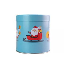 Scatola per biscotti Santa & Eisbär Ø 117 x 120 mm