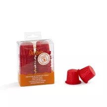 35 mini cupcake a volant rossi