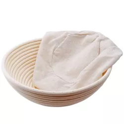 Cestino di lievitazione rotondo Ø 25 cm, incl. telo di lievitazione
