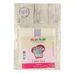 Cake boxes "Pure" - boxes size: 21 x 21 x 9 cm