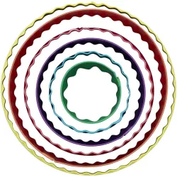 Set of round cookie cutters