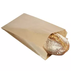 Brotbeutel Papier mit Falz 28 x 15 cm, 25 Stück