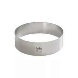Anelli per torte in acciaio inox - Diametro degli stampi per torte: 20 cm
