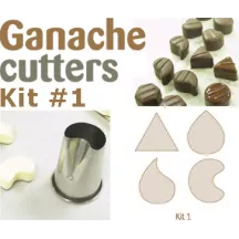 Cookie cutter set for ganache, 4 pieces