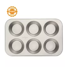 Baking tin for 6 jumbo cupcakes and muffins