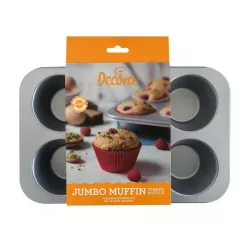 Stampo per 6 cupcake e muffin Jumbo