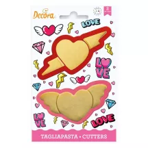 Ausstecher Love 2-teilig