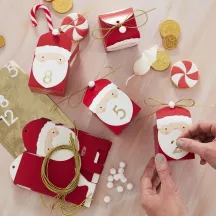 Box Calendario dell'Avvento Babbo Natale con numeri
