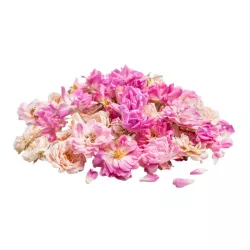 Edible petals - cornflower and marigold - Freeze Dried Mini Roses White Pink