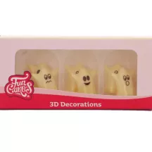 Decorazioni di cioccolato 3D bianche - Fantasmi - FunCakes