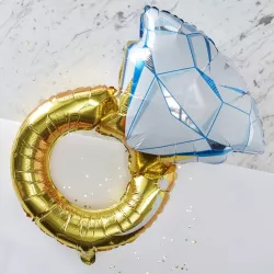 Bague ballon pour fiançailles & demande en mariage
